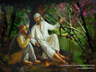 Jesus man tree stump woods - a tree stump free wallpaper