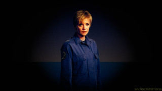 Woman blue shirt dark hands - her pocket free wallpaper for desktop