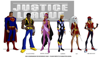Cartoon characters justice league group - justice free wallpaper
