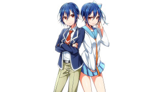 Anime characters arms crossed back - their back free wallpaper for desktop