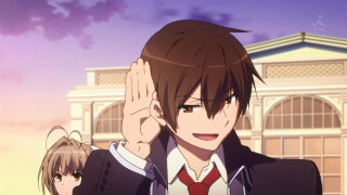 Man suits kyoto railway ferriswheel - front of a building free wallpaper