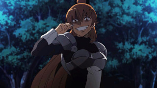 Woman black outfit smiling trees - her face and a smile free wallpaper