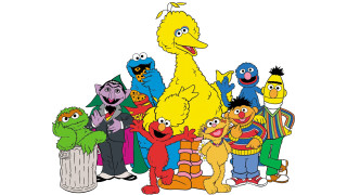 Sesame characters group trash can - a trash free wallpaper for desktop