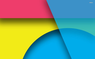 Colorful background curved curve blue - a yellow circle free wallpaper