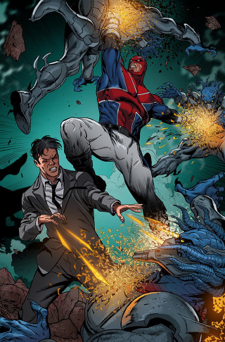 Man suit tie flying demon - benjamin marra free wallpaper for mobile