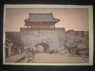 Chinese gate sky background building - shin hanga free wallpaper