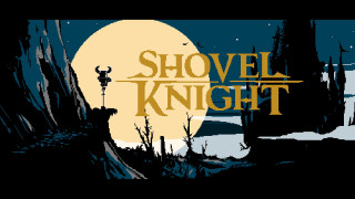 Shovel knight title screen full - a silhouette of a man free wallpaper