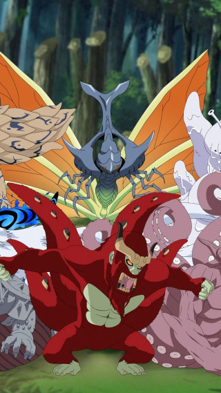 Cartoon characters forest dragon background - a group of cartoon characters free wallpaper for mobile