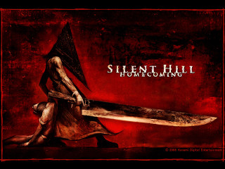 Silent hill homecoming person sword - a painting of a person holding free wallpaper