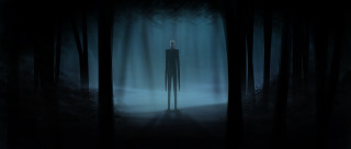 Creepy person forest night standing - ben templesmith free wallpaper