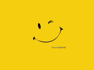 Yellow background smiley face youre - youre free wallpaper