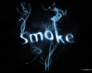 Smoke shape black background blue - carlos trillo name free wallpaper