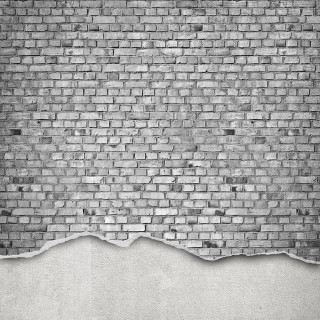 Brick wall crack white wall - a detailed matte painting free wallpaper for tablet