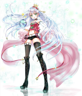 Girl short skirt boots pink - short free wallpaper for tablet