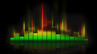 Colorful sound board reflection water - dynamic free wallpaper for desktop