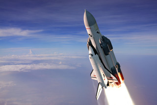 Jet flying rocket back rocket - a jet free wallpaper
