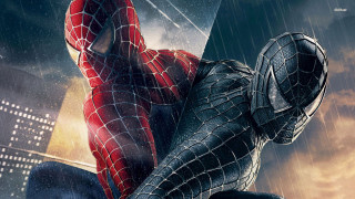 Spiderman rainy ledge fantastic realism - a spider man free wallpaper