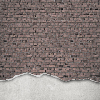 Brick hole white wall honeycomb - a detailed matte painting free wallpaper for tablet