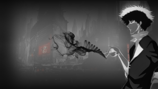 Man cigarette black white background - clock free wallpaper for desktop