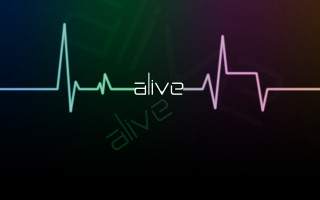 Colorful heartbeat swive line of - vector curve free wallpaper for desktop