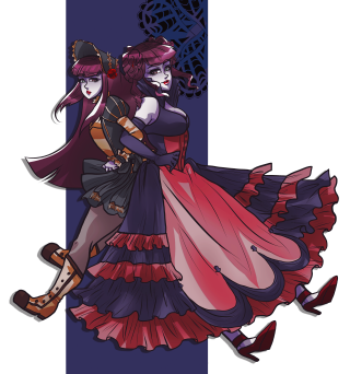 Women dresses shoes walking together - same free wallpaper for tablet