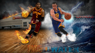 Basketball players air ball fireball - splash art free wallpaper