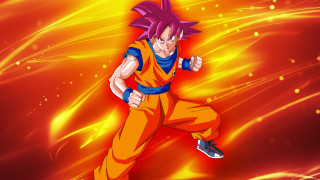 Dragon ball character running red - akira toriyama free wallpaper for desktop