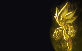Yellow black sonic hedgehog dark - a yellow light free wallpaper