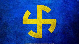 Blue yellow flag yellow cross - erlund hudson free wallpaper for desktop