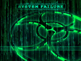 Green biohazard background biohazard symbol - les automatiste free wallpaper for desktop