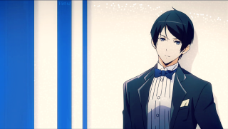 Man tuxedo blue stripes white - handsome free wallpaper