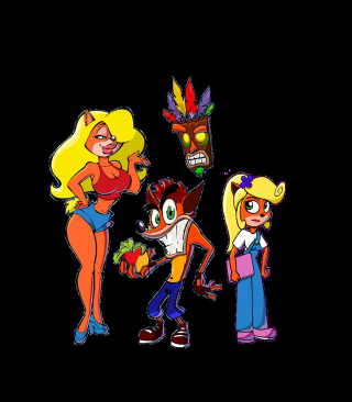 Cartoon characters group black background 5 - dom qwek free wallpaper for tablet