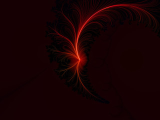 Red black background swirly design - fractal free wallpaper