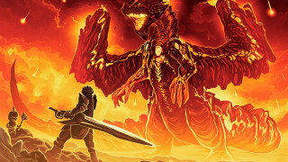 Giant creature sword man fire 2 - a giant creature free wallpaper