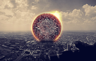 City sun circular afrofuturism apocalyptic - apocalyptic free wallpaper