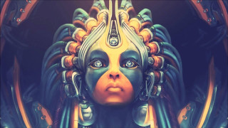 Strange woman face hairdo digital - a strange look free wallpaper