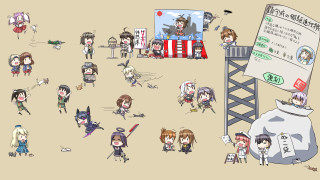 Group people giant sign building - temporary free wallpaper