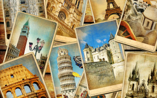 Buildings collage collection architecture images - a bunch of pictures free wallpaper