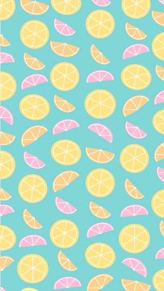 Oranges blue background pink yellow - free aesthetic wallpaper for mobile