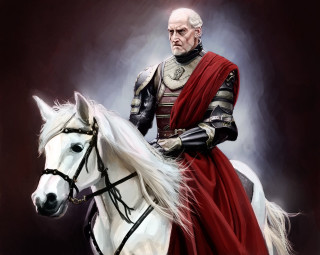 Man armor horse white cape - game free wallpaper