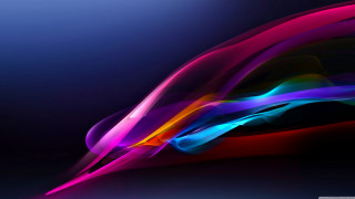 Colorful abstract background curved blue 2 - neon color free wallpaper
