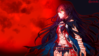 Woman long hair sword red - long hair and a sword free wallpaper