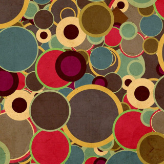Colorful background circles pattern design - surreal design free wallpaper for tablet