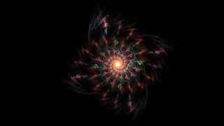 Flower dark light background computer - fractal free wallpaper