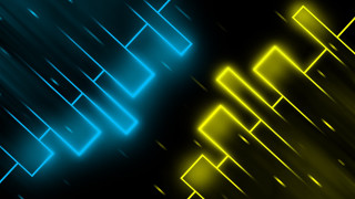 Black background yellow blue lines - line free wallpaper