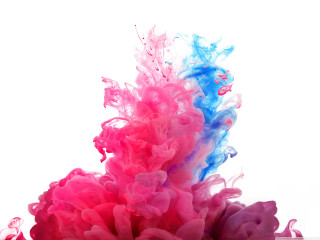 Pink blue liquid water mixing - own free wallpaper