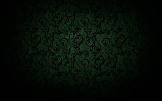 Dark green wallpaper swirls leaves - art green free wallpaper for desktop