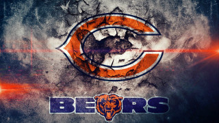 Chicago bears logo grungy background - esao free wallpaper