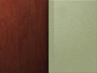 Book green cover wooden surface - book cover free wallpaper