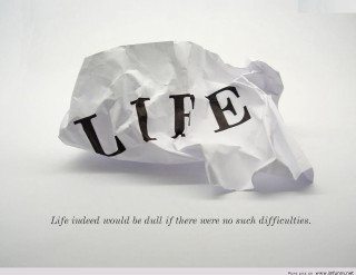 Life paper crumpled words david - lifelike free wallpaper for desktop